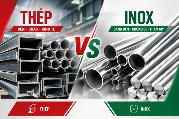 Thép và Inox: So Sánh Chi Tiết & Hướng Dẫn Chọn Vật Liệu Phù Hợp